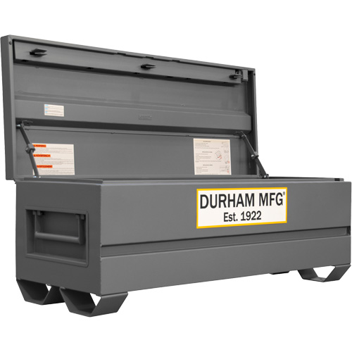 Jobsite Storage Box, 60" x 24" x 22-3/4", Steel, Grey Absolute Business Supply