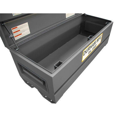 Jobsite Storage Box, 60" x 24" x 22-3/4", Steel, Grey Absolute Business Supply