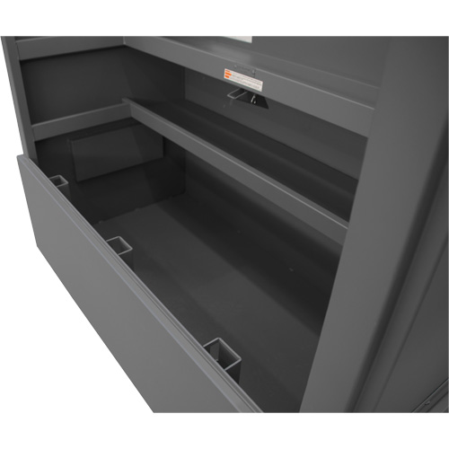 Boîte de rangement pour le chantier, style piano, 60-1/2" la x 34-3/4" p x 49-3/8" h, Gris Absolute Business Supply