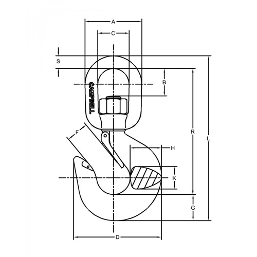 Latched Swivel Hoist Hook Absolute Business Supply