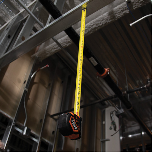 Magnetic Double-Hook Tape Measure, 25', Imperial Graduations Absolute Business Supply