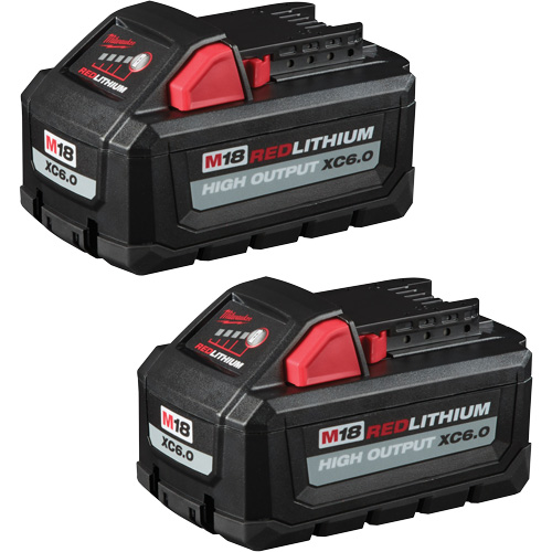 Redlithium High Output XC6.0 Battery Packs, Lithium-Ion, 18 V, 6 Ah Absolute Business Supply