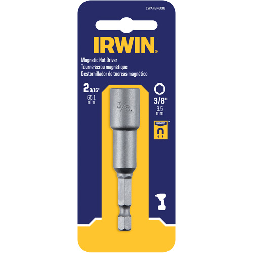 Nutsetter, 3/8" Tip, 1/4" Drive, 2-9/16" L, Magnetic Absolute Business Supply