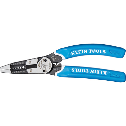 Outil polyvalent Klein-Kurve pour d&eacute;nuder, couper et sertir les fils, 8-1/4" lo, 8 - 20 AWG Absolute Business Supply