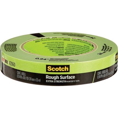 Scotch&reg; Rough Surface Painter's Tape 2060, 24 mm (1") x 55 m (180'), Green Absolute Business Supply