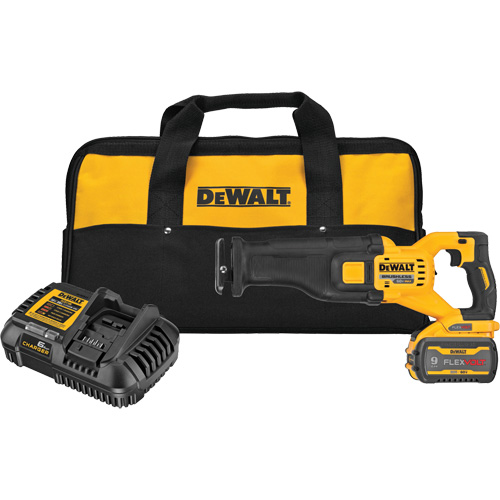 FlexVolt&reg; Max Brushless Reciprocating Saw Kit, 60 V, Lithium-Ion Battery, 0-3000 SPM Absolute Business Supply