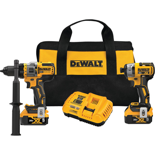 Max* Brushless Cordless Hammer Drill/Driver with Flexvolt Advantage & XR&reg; Impact Driver Kit, Lithium-Ion, 20 V Absolute Business Supply