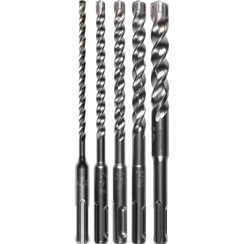 SDS-Plus 3-Cutter Bit Set, 5 Pieces, Carbide Absolute Business Supply
