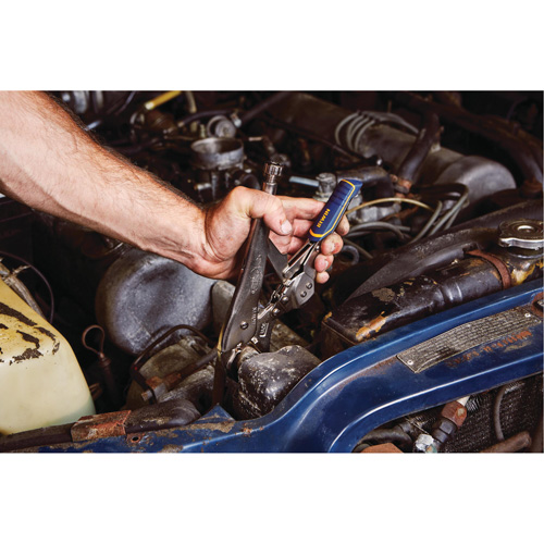 Vise-Grip&reg; Fast Release 10WR Locking Pliers with Wire Cutter, 10" Length, Curved Jaw Absolute Business Supply