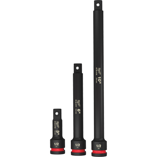 Jeu de rallonges pour douilles Shockwave Impact-Duty, Chocs, Prise 1/2", 3"/6"/10" lo Absolute Business Supply
