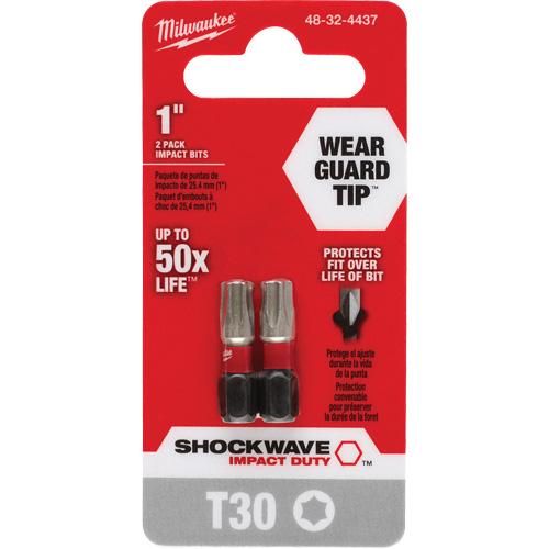 Shockwave Impact Duty Screwdriver Bit, Torx, T-30, 1/4" Drive Absolute Business Supply