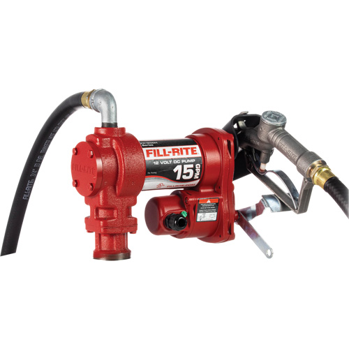 Heavy-Duty Fuel Transfer Pump with Manual Nozzle Absolute Business Supply