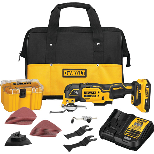 Ensemble pour outil polyvalent oscillant sans balai et sans fil &agrave; 3 vitesses XR, 20 V, Lithium-ion Absolute Business Supply