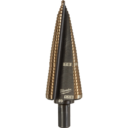 Foret &eacute;tag&eacute;, 7/8"/#9 - #9/1-1/8", Incr&eacute;ments de 1/32", Acier rapide au cobalt Absolute Business Supply