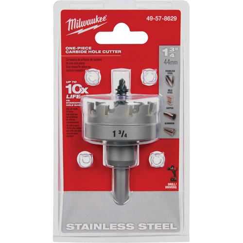One-Piece Carbide Hole Cutters, 1-3/4", 3/16" Depth of Cut Absolute Business Supply
