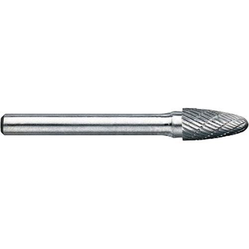 DRILLCO Magnum Double Cut Solid Carbide Burr, SG-5, 1/2" Dia., 1/4" Shank, 1" Depth of Cut Absolute Business Supply