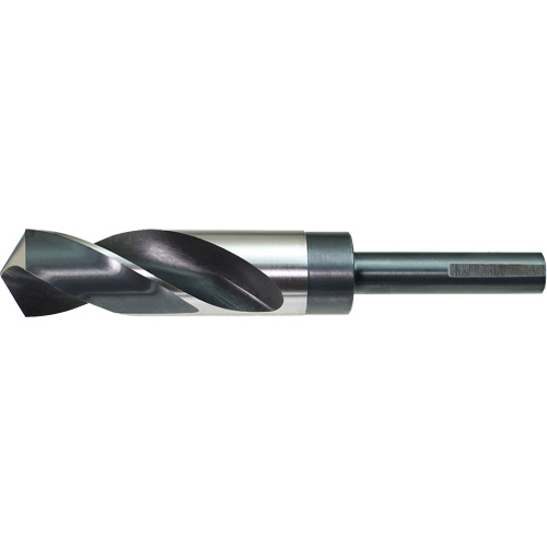 DRILLCO Reduced Shank Drill Bit, 9/16", High Speed Steel, 3" Flute, 118° Point Absolute Business Supply