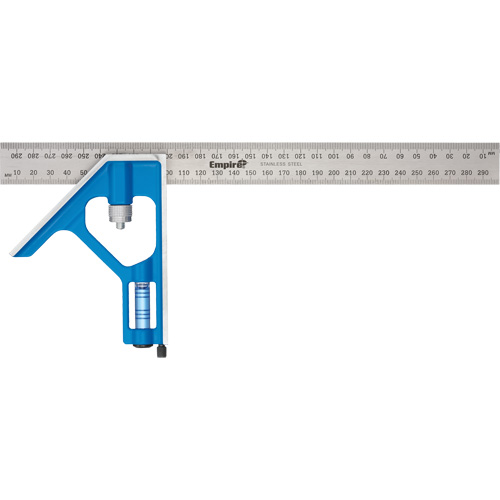&eacute;querre combin&eacute;e True Blue, 12" lo, Acier inoxydable, Ordinaire Absolute Business Supply