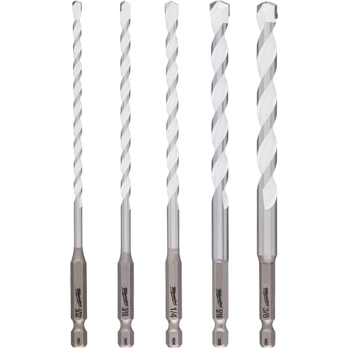 Jeu de forets multi-mat&eacute;riaux Shockwave, 5 morceaux, Carbure Absolute Business Supply