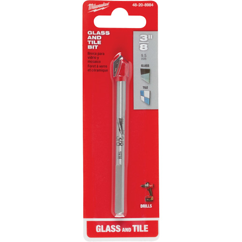 Glass & Tile Bit, 3/8", Carbide Absolute Business Supply