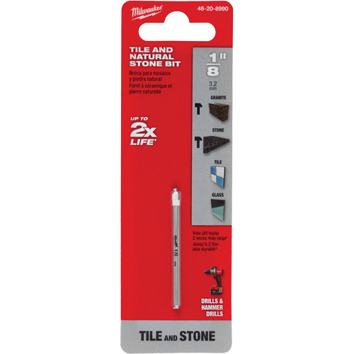 Foret pour la pierre naturelle, 1/8", Carbure Absolute Business Supply
