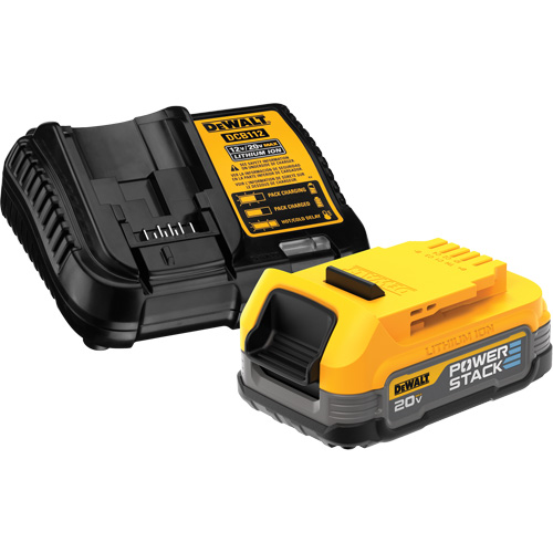 Ensemble de batterie et chargeur compacts Max* Powerstack, Lithium-ion, 20 V, 1,7 A Absolute Business Supply