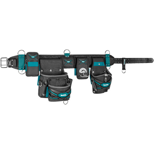 Ceinture porte-outils lourde TH3 compl&egrave;te, Polyester, Bleu/Gris Absolute Business Supply
