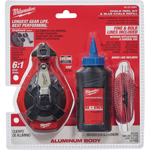 Trousse de cordeau &agrave; craie avec ligne en prime Absolute Business Supply