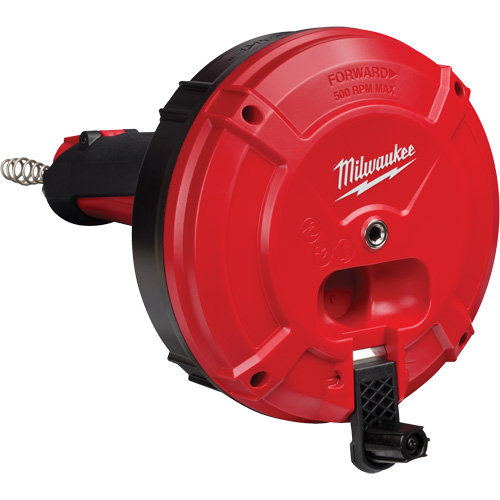 Trapsnake Auger with Cable Drive Automatic Feed & Retract, Powered, 25' Cable Length, 1/4" Cable Diameter Absolute Business Supply