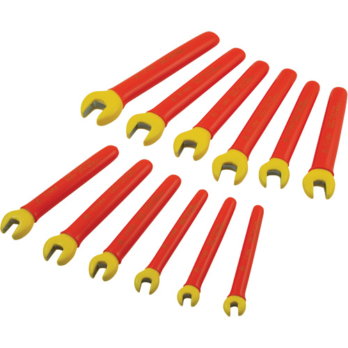 Insulated Metric Open End Wrench Set, 1000 V, 12 Pcs Absolute Business Supply