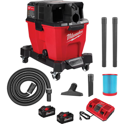 Aspirateur sec/humide sans fil &agrave; bloc-pile double M18 Fuel, 18 V, Capacit&eacute; 9 gal. Absolute Business Supply