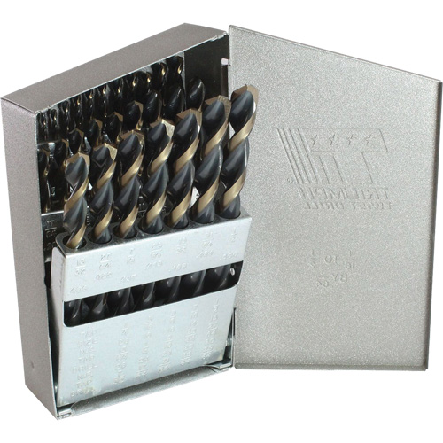 Triumph&reg; MRO Plus&reg; Jobber Length Drill Bit Set, 29 Pieces, High Speed Steel Absolute Business Supply