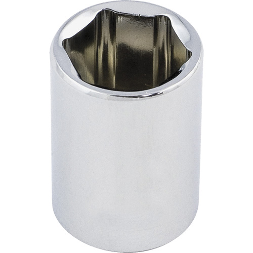 Douille chrom&eacute;e ordinaire, 1/2", Prise 3/8", 6 pans Absolute Business Supply