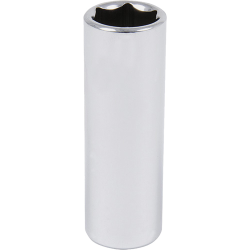 Chrome Socket, 1-1/8", 1/2" Drive, 6 Points, Deep Absolute Business Supply