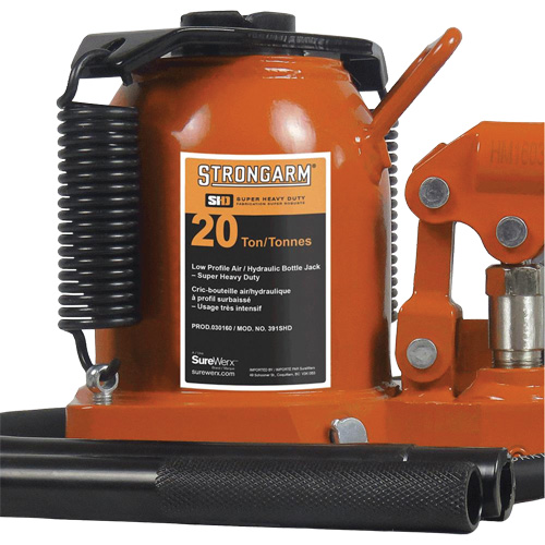 Air Assist Bottle Jacks, 20 Ton(s), Air Hydraulic Absolute Business Supply