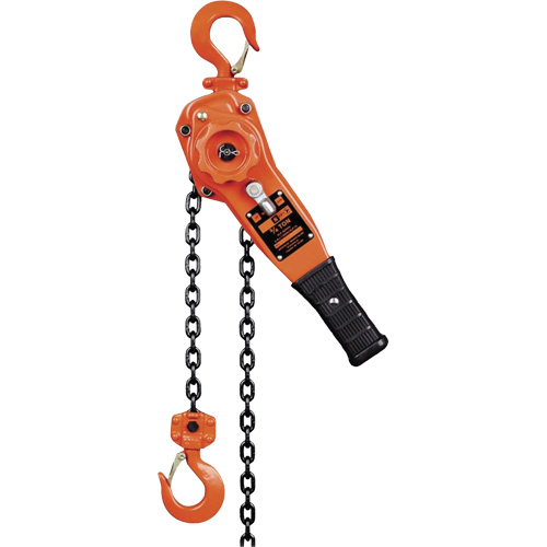 KLP Series Lever Chain Hoists, 5' Lift, 1500 lbs. (0.75 tons) Capacity, Steel Chain Absolute Business Supply