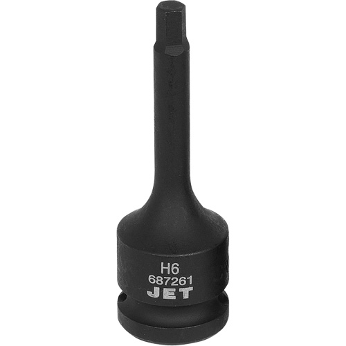 Impact Socket Bits, Hex, 6 mm x 1/2" Drive Absolute Business Supply