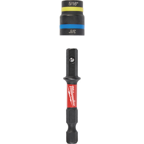Shockwave Impact Duty Quik-Clear 2-in-1 Nut Drivers, 5/16"/3/8" Drive, 2-1/2" L, Magnetic Absolute Business Supply