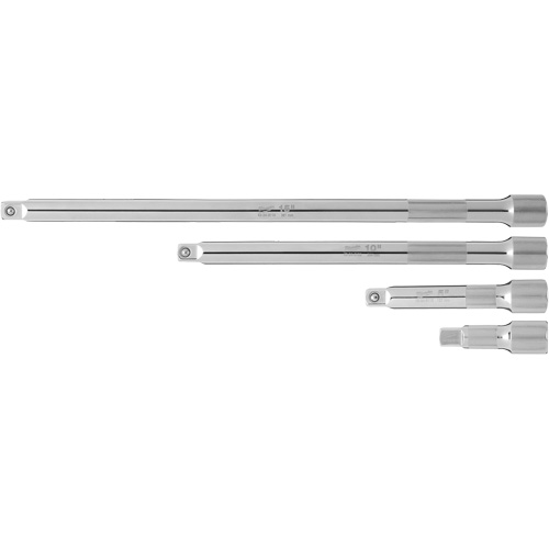 Drive Extension Set, 1/2" Drive, Chrome Finish, 4 Pcs Absolute Business Supply