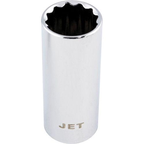 Chrome Socket, 10 mm, 1/4" Drive, 12 Points, Deep Absolute Business Supply