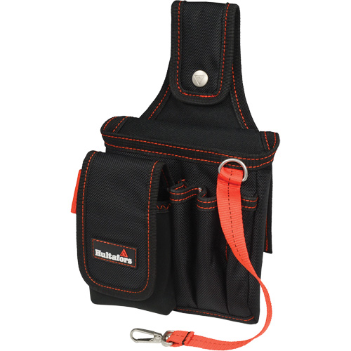 Small Technician's Pouch, Ballistic Polyester, Black/Red Absolute Business Supply