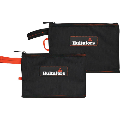 Multi-Purpose Zippered Bag, Ballistic Polyester, Black/Red Absolute Business Supply