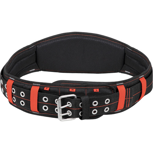 5" Padded Belt, Black/Red Absolute Business Supply