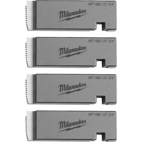 Fili&egrave;res de filetage pour tuyaux universel NPT, Pour tuyau de 1/2"-3/4", Haute vitesse pour acier inoxydable Absolute Business Supply
