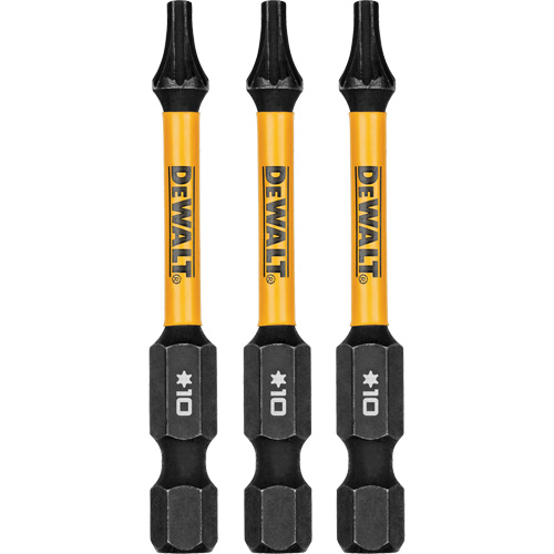 Forets pour tournevis &agrave; chocs FLEXTORQ 3 mcx, Torx, T-10, Prise 1/4" Absolute Business Supply