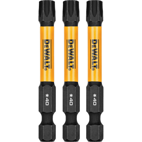 Forets pour tournevis &agrave; chocs FLEXTORQ 3 mcx, Torx, T-40, Prise 1/4" Absolute Business Supply