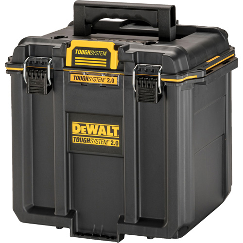 Boîte &agrave; outils compacte et profonde ToughSystem 2.0, 10" x 15-7/20" x 13-4/5", Noir/Jaune Absolute Business Supply