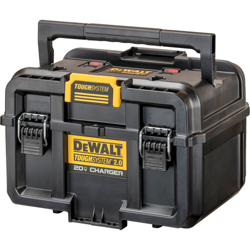 ToughSystem&reg; 2.0 20V Dual Port Charger, 14" x 15" x 9", Black/Yellow Absolute Business Supply