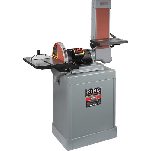 Belt & Disc Sander, 6" W x 48" L Belt, 12" Disk Absolute Business Supply