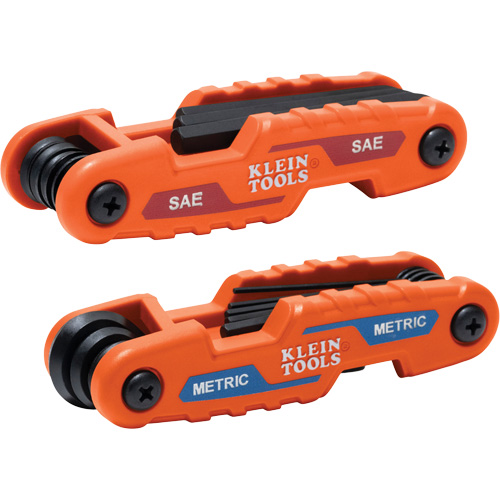 Compact Folding Hex Key Set, 17 Pcs., Metric & Imperial Absolute Business Supply